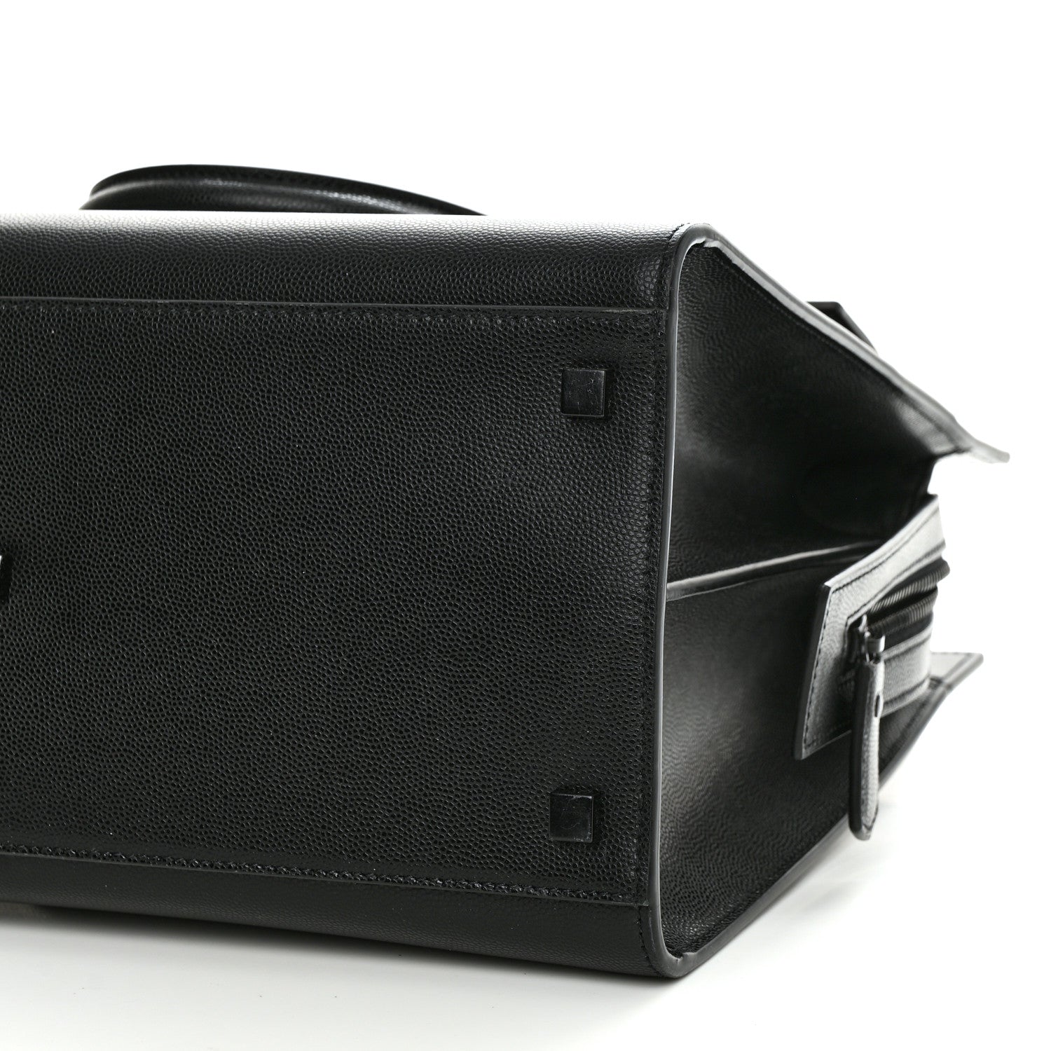 Saint Laurent Grain De Poudre Medium Uptown Tote Black 10 of 10