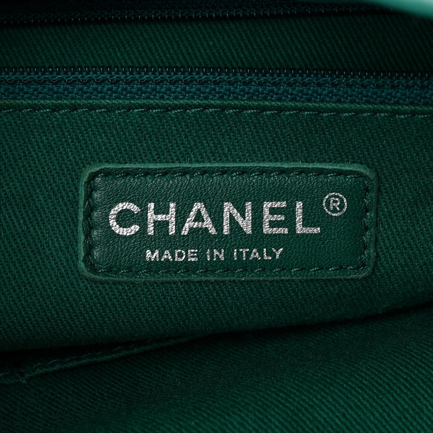 Calfskin Perforated Up In The Air North South Tote Green