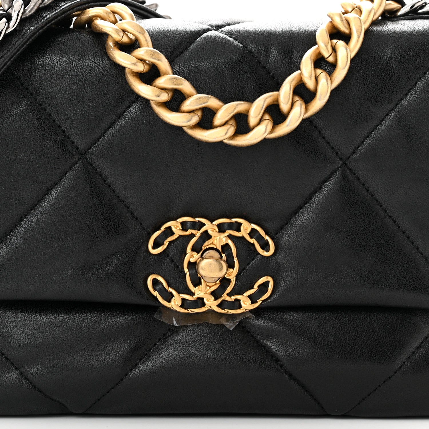 Chanel Lambskin Quilted Medium Chanel 19 Flap Black 8 of 11
