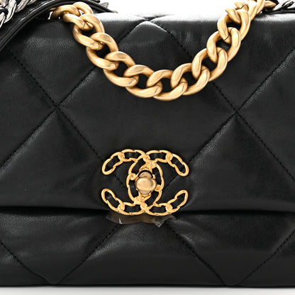 Chanel Lambskin Quilted Medium Chanel 19 Flap Black 8 of 11