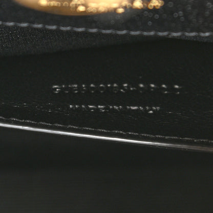 Saint Laurent Grain De Poudre Textured Mixed Matelasse Triquilt Medium Monogram Satchel Black 8 of 11