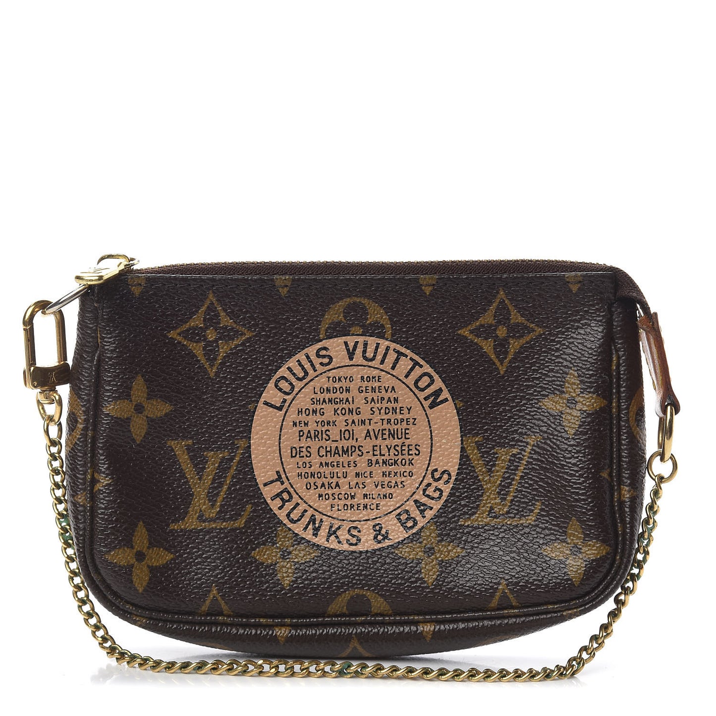 Monogram Complice Trunks and Bags Mini Pochette Accessories Beige