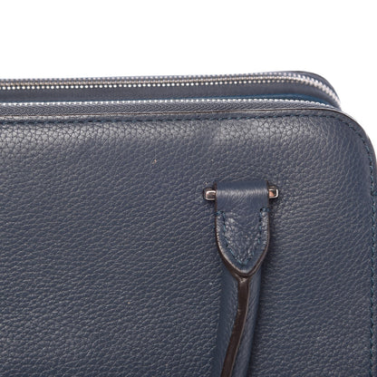 Celine Drummed Calfskin Suede Double Zip Trapeze Orage 8 of 18