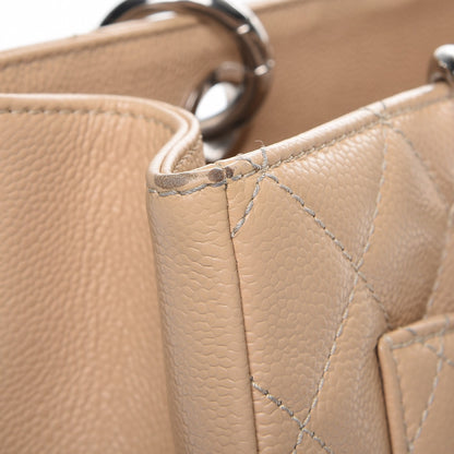 Chanel Caviar Quilted Grand Shopping Tote GST Beige Clair 14 of 28