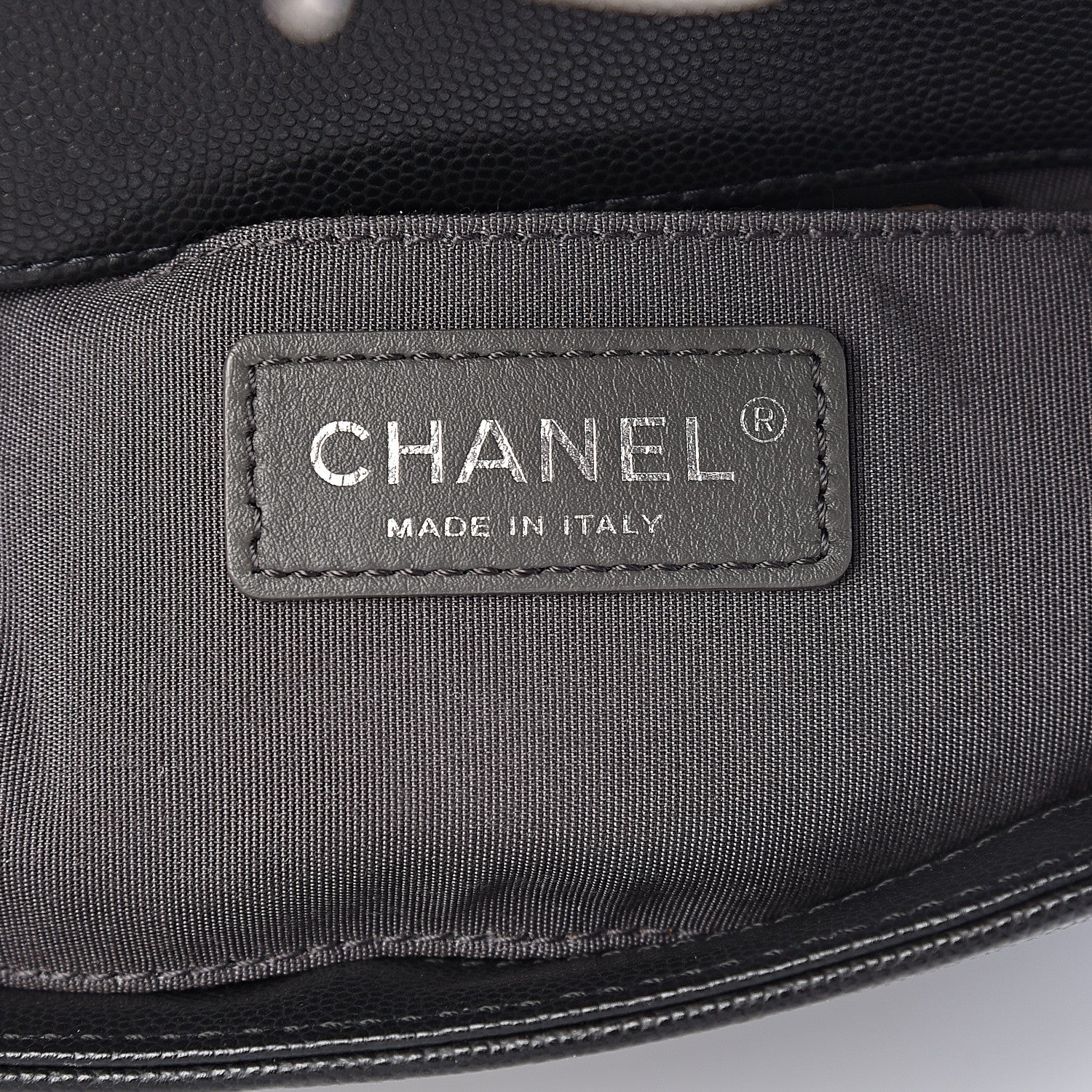 Chanel Caviar Macro Chevron Small Single Flap Black 6 of 10
