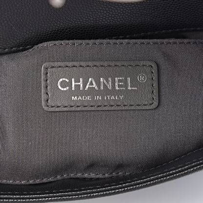 Chanel Caviar Macro Chevron Small Single Flap Black 6 of 10