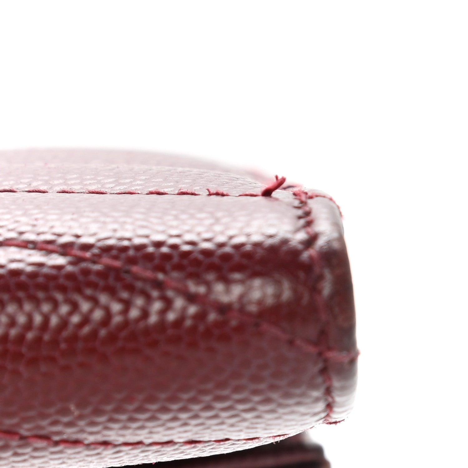 Saint Laurent Grain De Poudre Matelasse Chevron Small Monogram Envelope Wallet Bordeaux 10 of 11