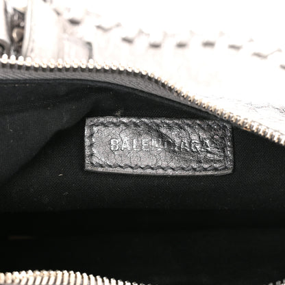 Balenciaga Metallic Agneau Arena Le Cagole Shoulder Bag XS Silver 6 of 10