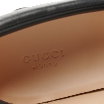 Gucci Magnum Calfskin Nappa Samoa Womens Horsebit Platform Chunky Lug Sole 40mm Loafers 40.5 Black 8 of 11