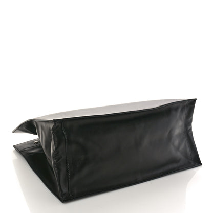 Saint Laurent Smooth Calfskin Rive Gauche Small Tote Black 4 of 9