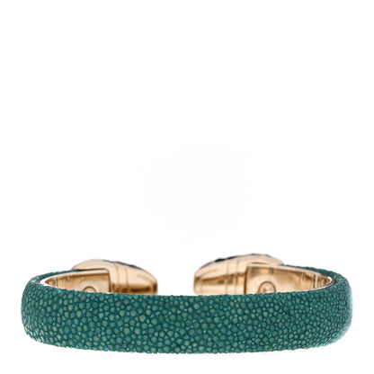 Bulgari Galuchat Serpenti Forever Bracelet Green 4 of 5