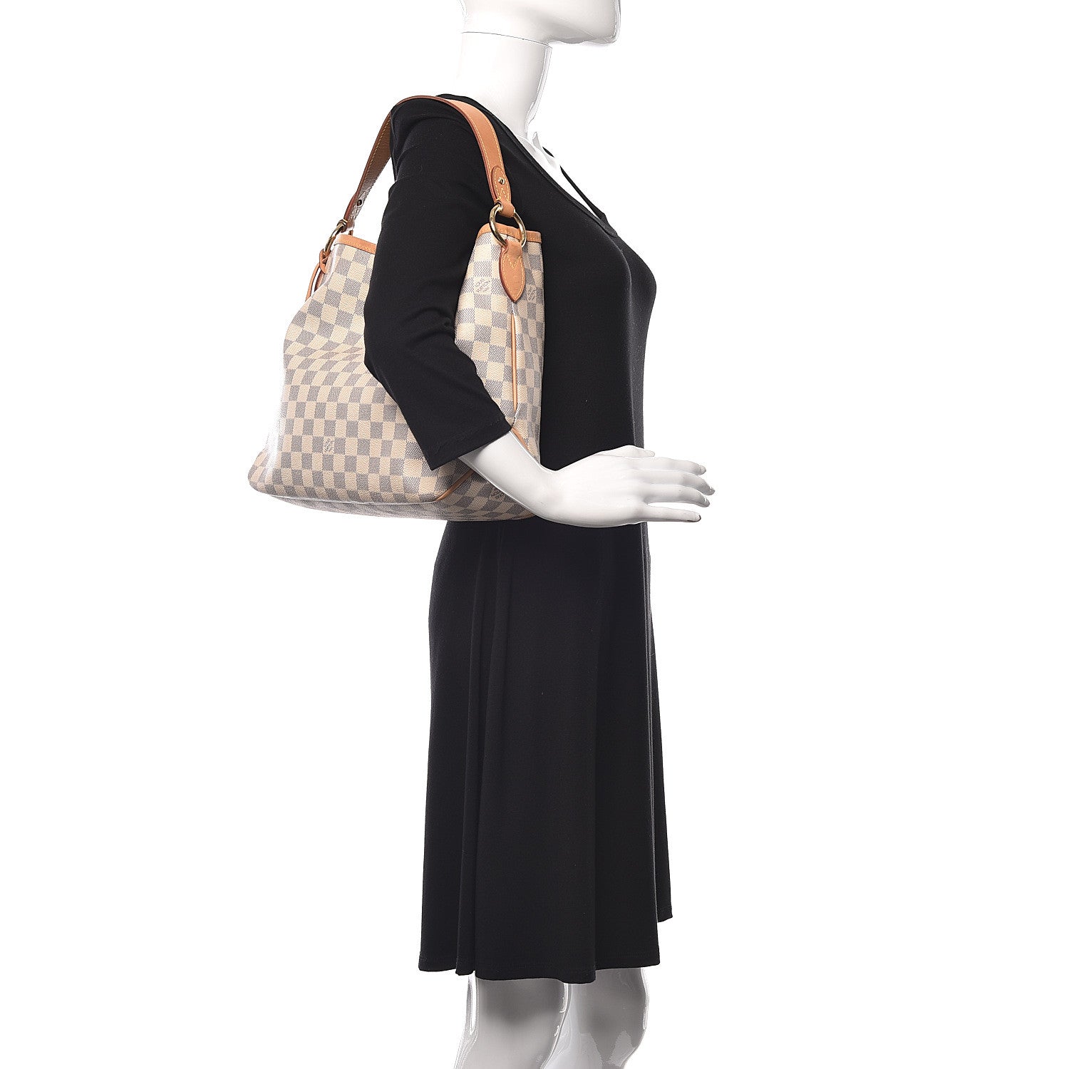 Louis Vuitton Damier Azur Delightful PM Rose Ballerine 2 of 11