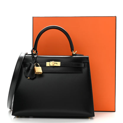 Hermes Box Kelly Sellier 25 Black 9 of 9