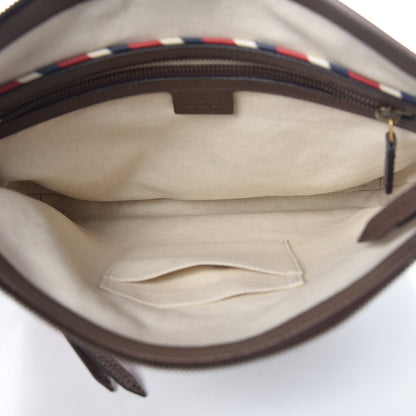Gucci Soft GG Supreme Monogram Courrier Web Medium Flat Messenger Bag Beige New Acero Multicolor 5 of 7