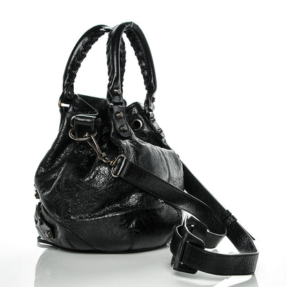 Balenciaga Agneau Classic Hardware Mini Pompon Black 4 of 7