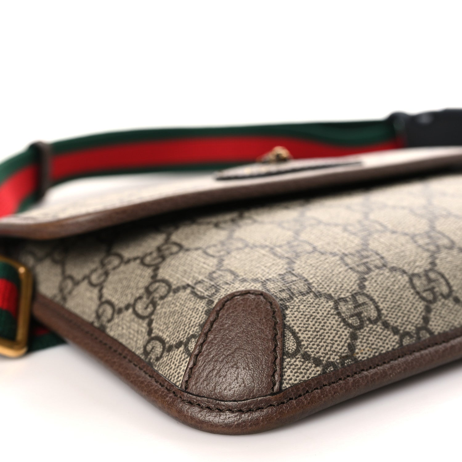 Gucci GG Supreme Monogram Neo Vintage Web Belt Bag Brown 8 of 9