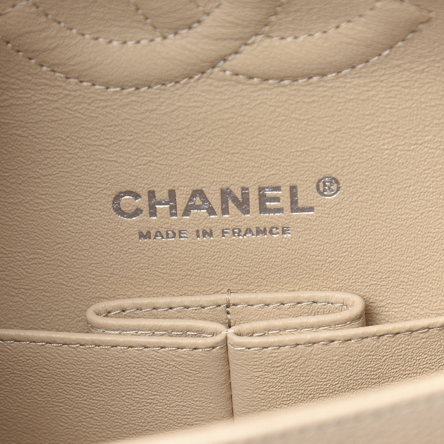 Chanel Caviar Quilted Medium Double Flap Beige Clair 6 of 11