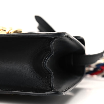 Gucci Calfskin Mini Sylvie Top Handle Bag Black 9 of 10