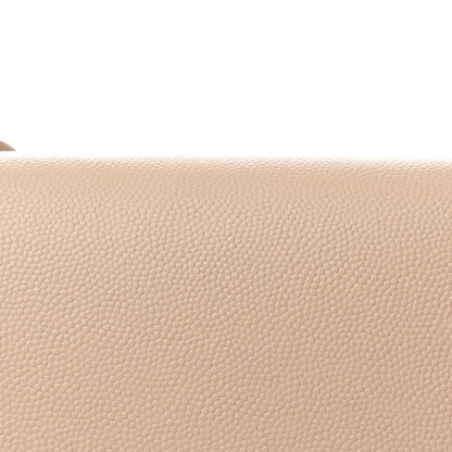 Saint Laurent Grain de Poudre Medium Classic Monogram Cassandra Top Handle Dark Beige 9 of 12