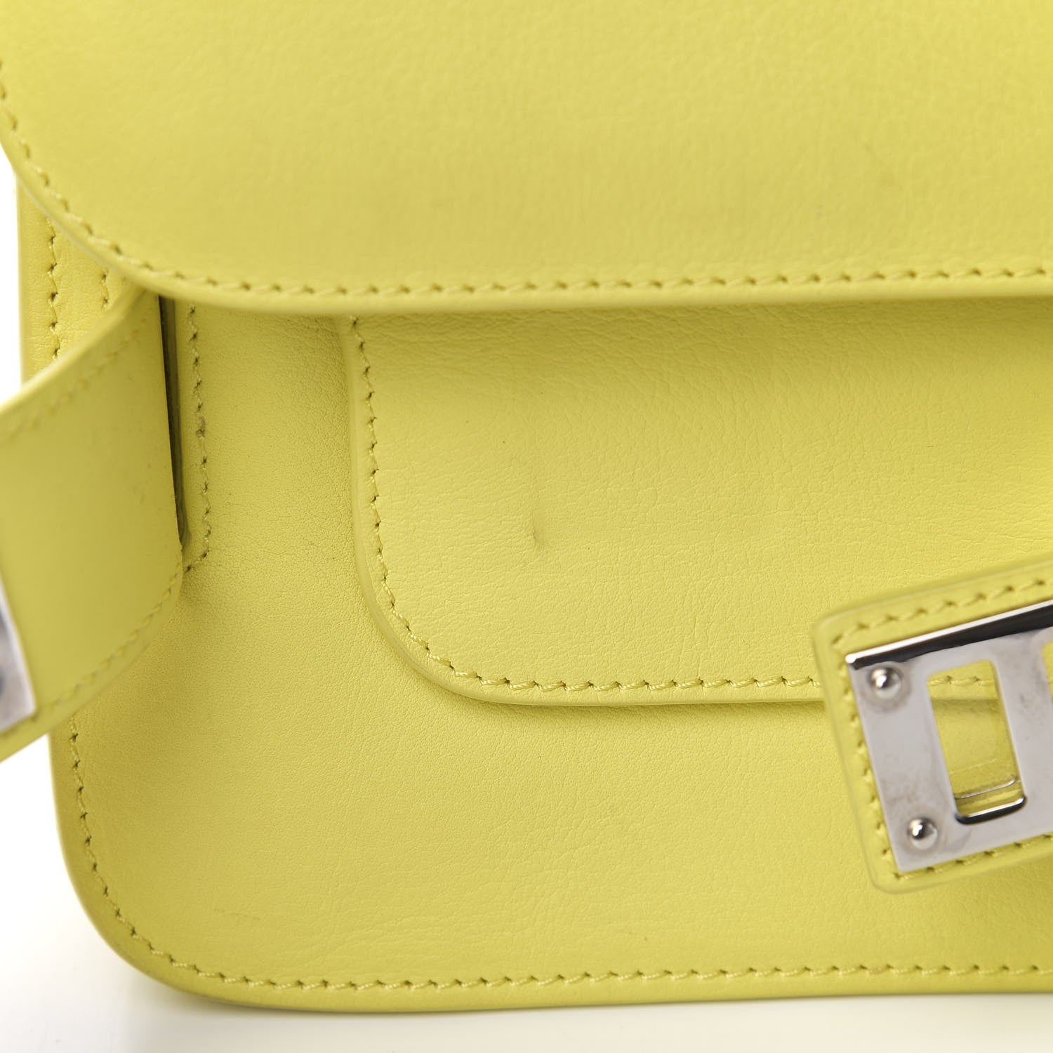 Proenza Schouler Calfskin Mini PS11 Classic Shoulder Bag Lemon 8 of 14