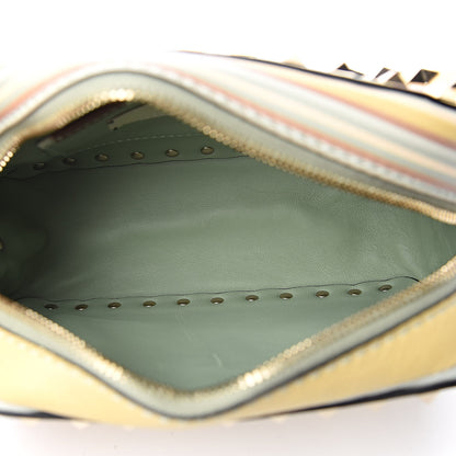 Valentino Garavani Vitello Native Couture 1975 Rockstud Camera Crossbody Bag Green Multicolor 5 of 10