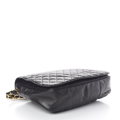 Chanel Lambskin Quilted Large Shoulder Flap Bag Black 4 of 11
