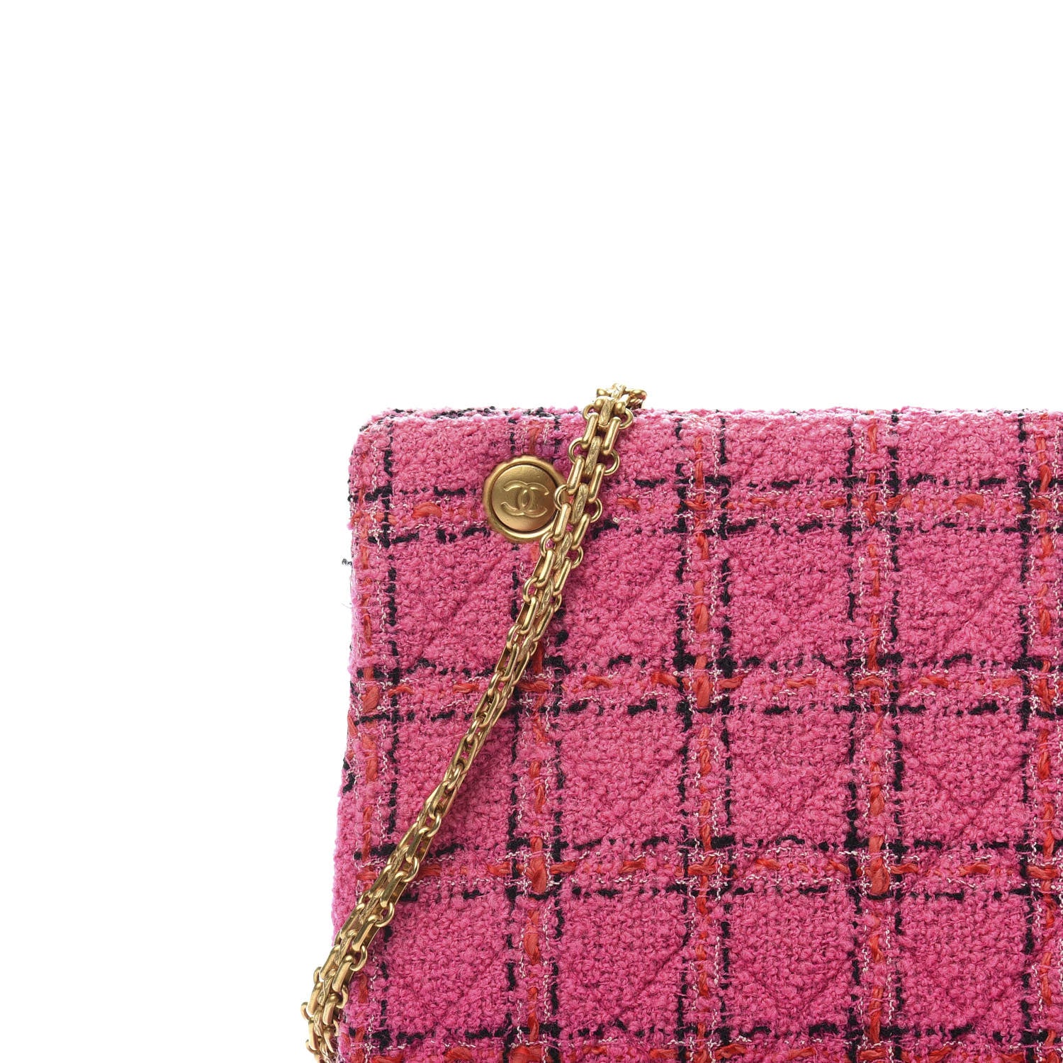 Chanel Tweed Crossbody Bag Pink 15 of 15