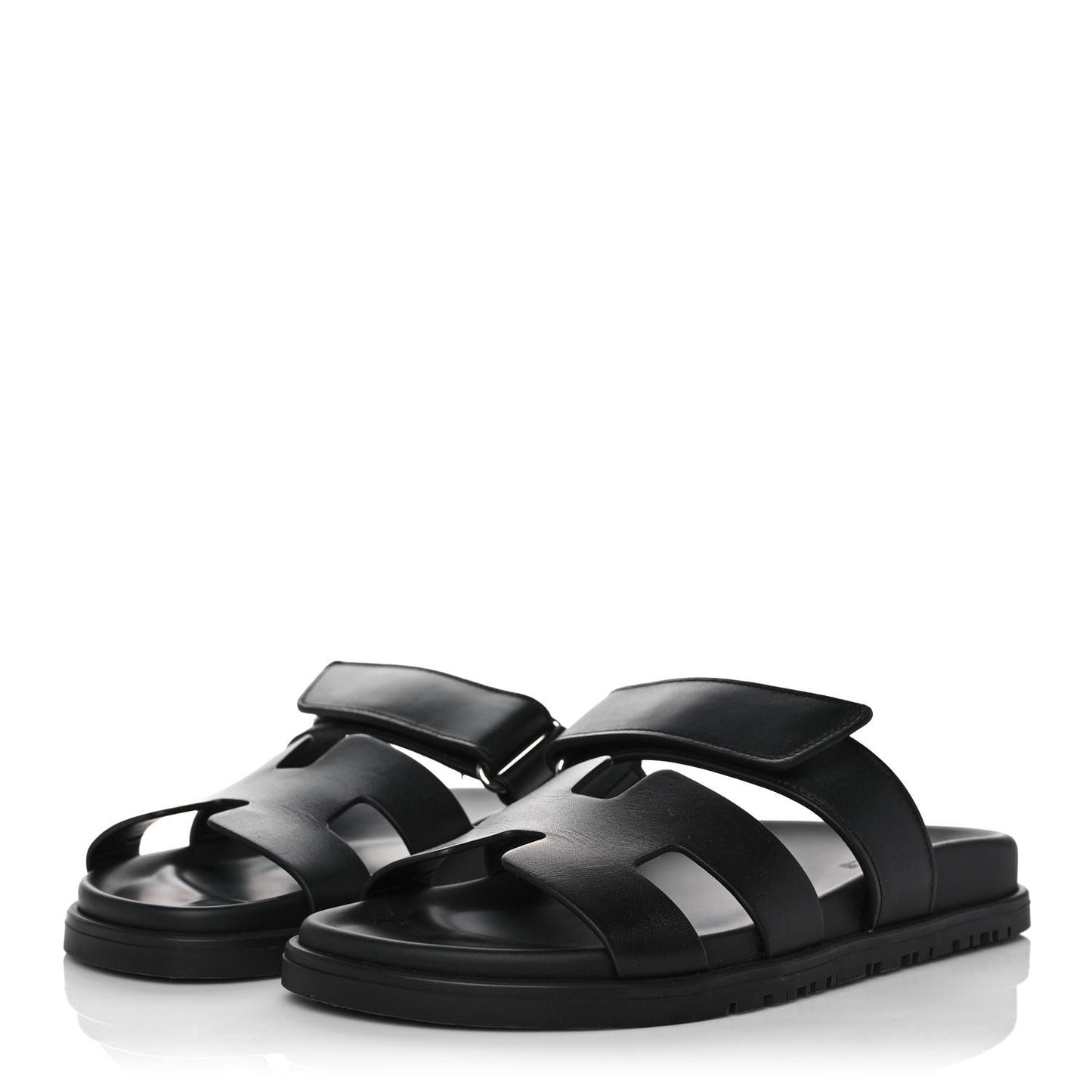 Calfskin Womens Chypre Sandals 37 Black