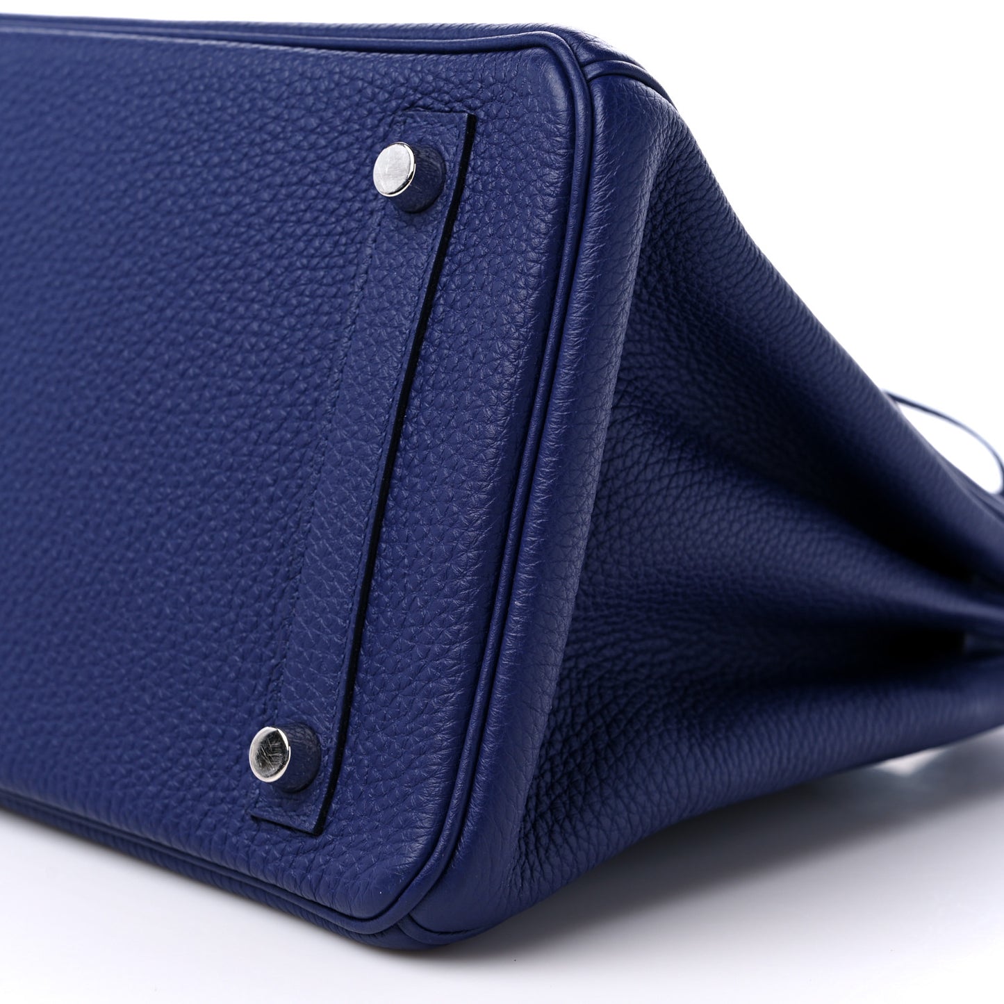 Togo Swift Officier Birkin 30 Bleu Encre Rouge H