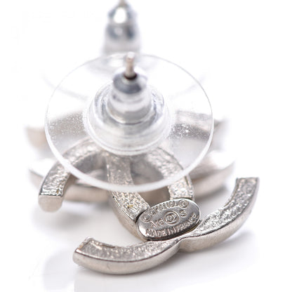 Chanel Crystal CC Earrings Silver 4 of 5