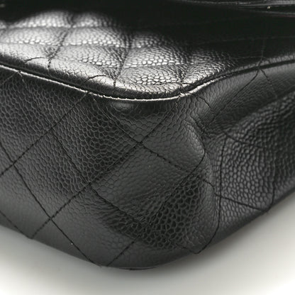 Chanel Caviar Quilted Medium Double Flap Black 10 of 10