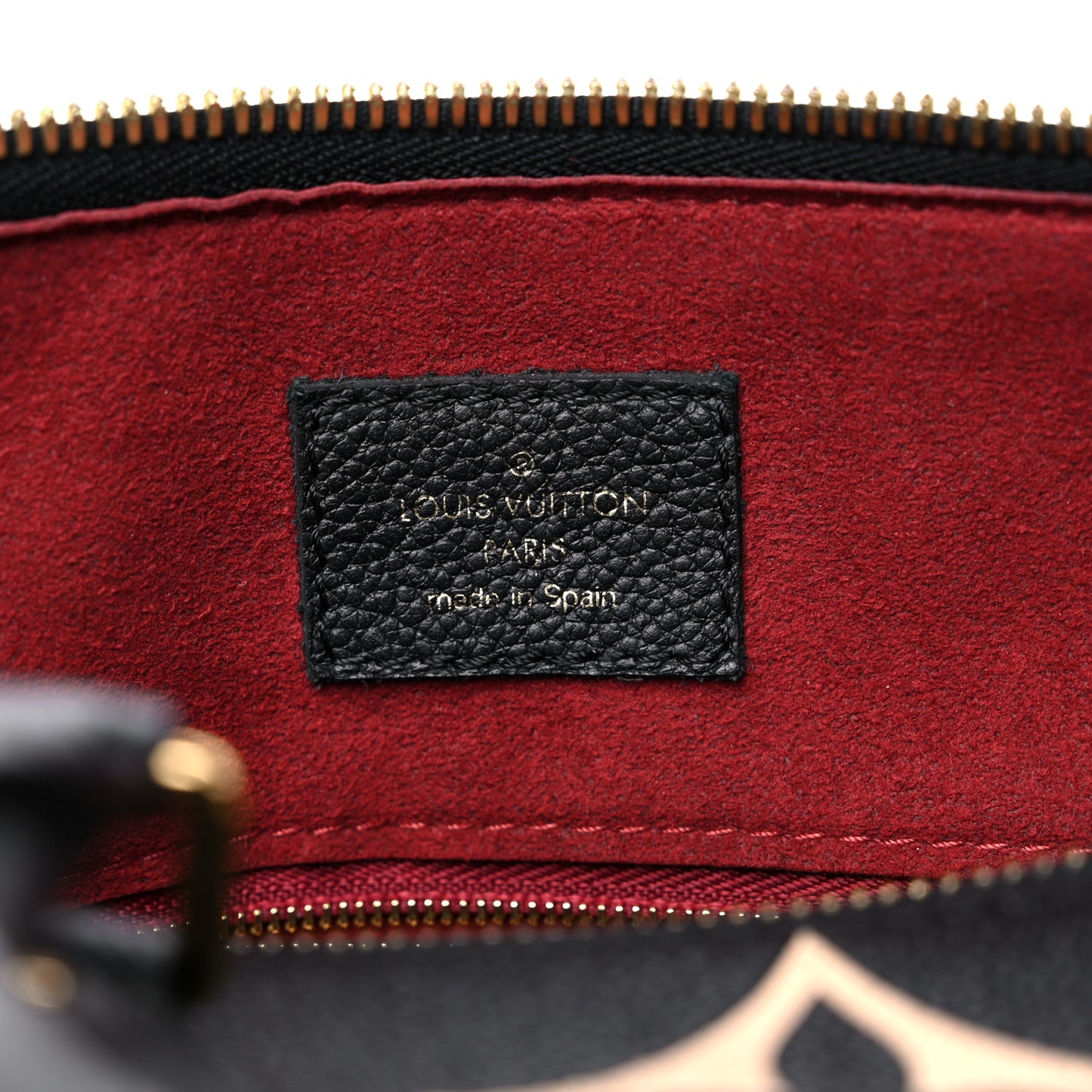 Empreinte Monogram Giant Speedy Bandouliere 25 Black Beige
