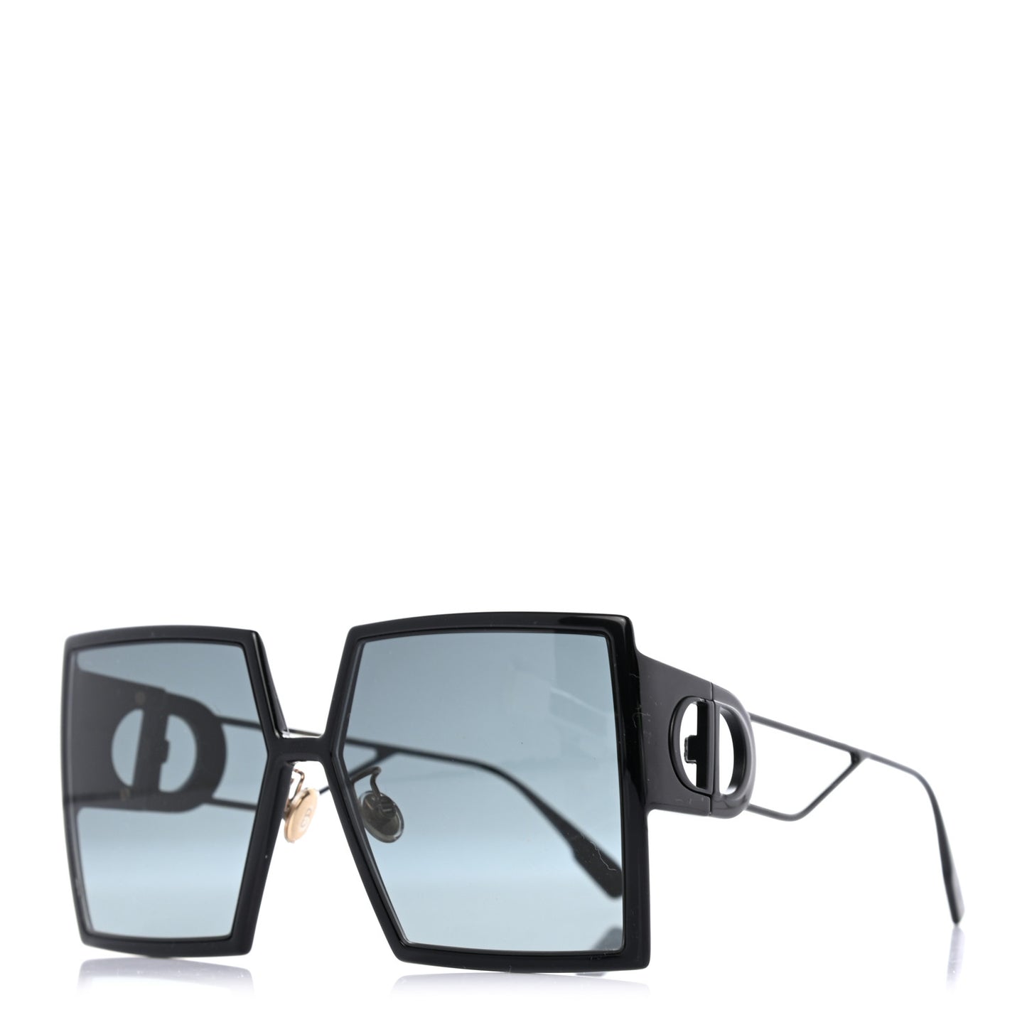 Square 30 Montaigne Sunglasses Black