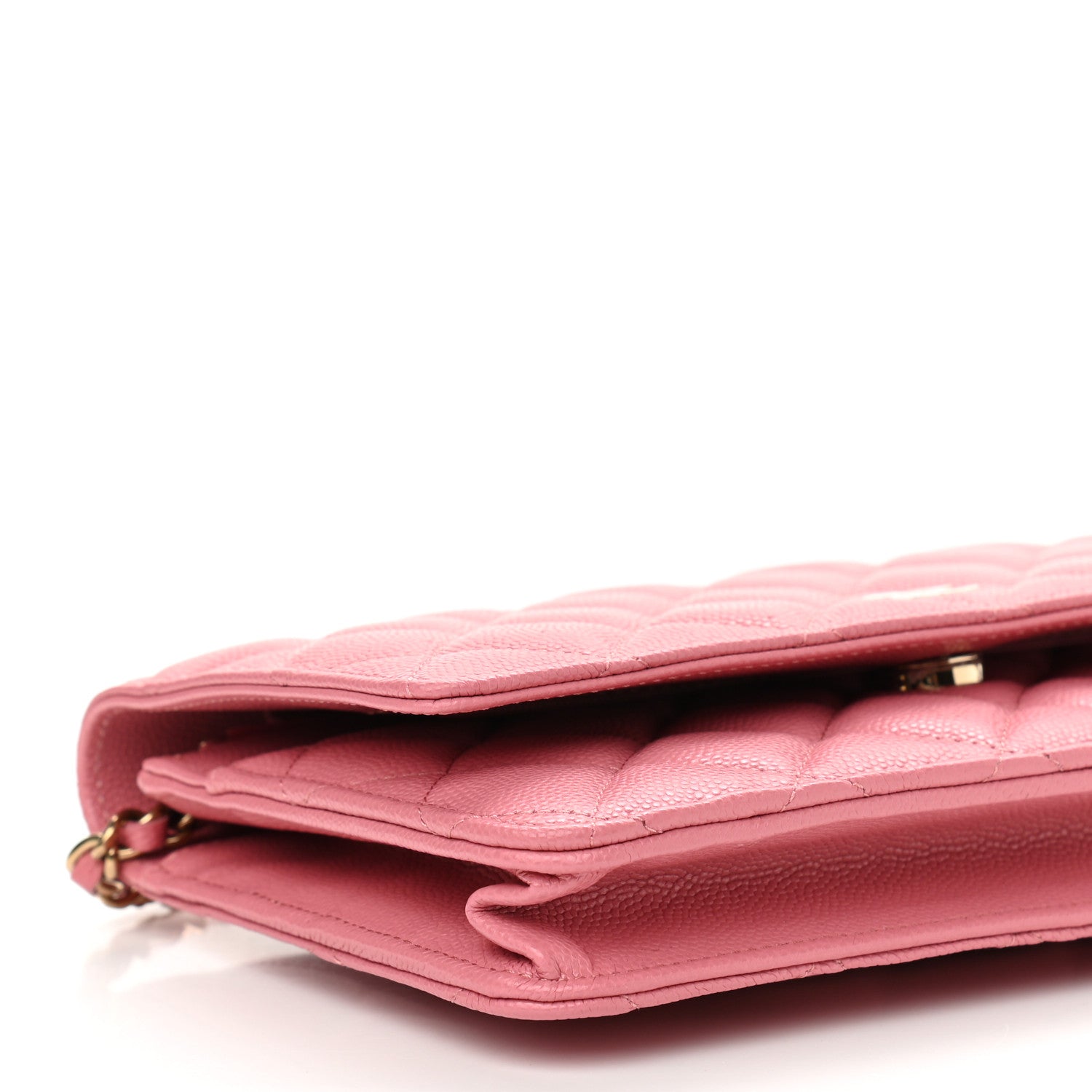 Chanel Caviar Quilted Wallet On Chain WOC Dark Pink 10 of 12