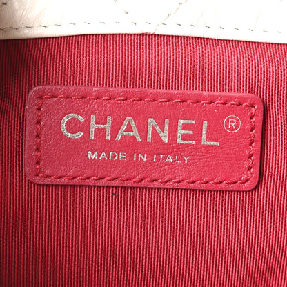 Chanel Aged Calfskin Quilted Gabrielle Backpack Black White 6 of 10