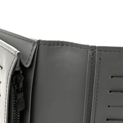 Louis Vuitton Calfskin Monogram Shadow Brazza Wallet Anthracite Gray 9 of 9