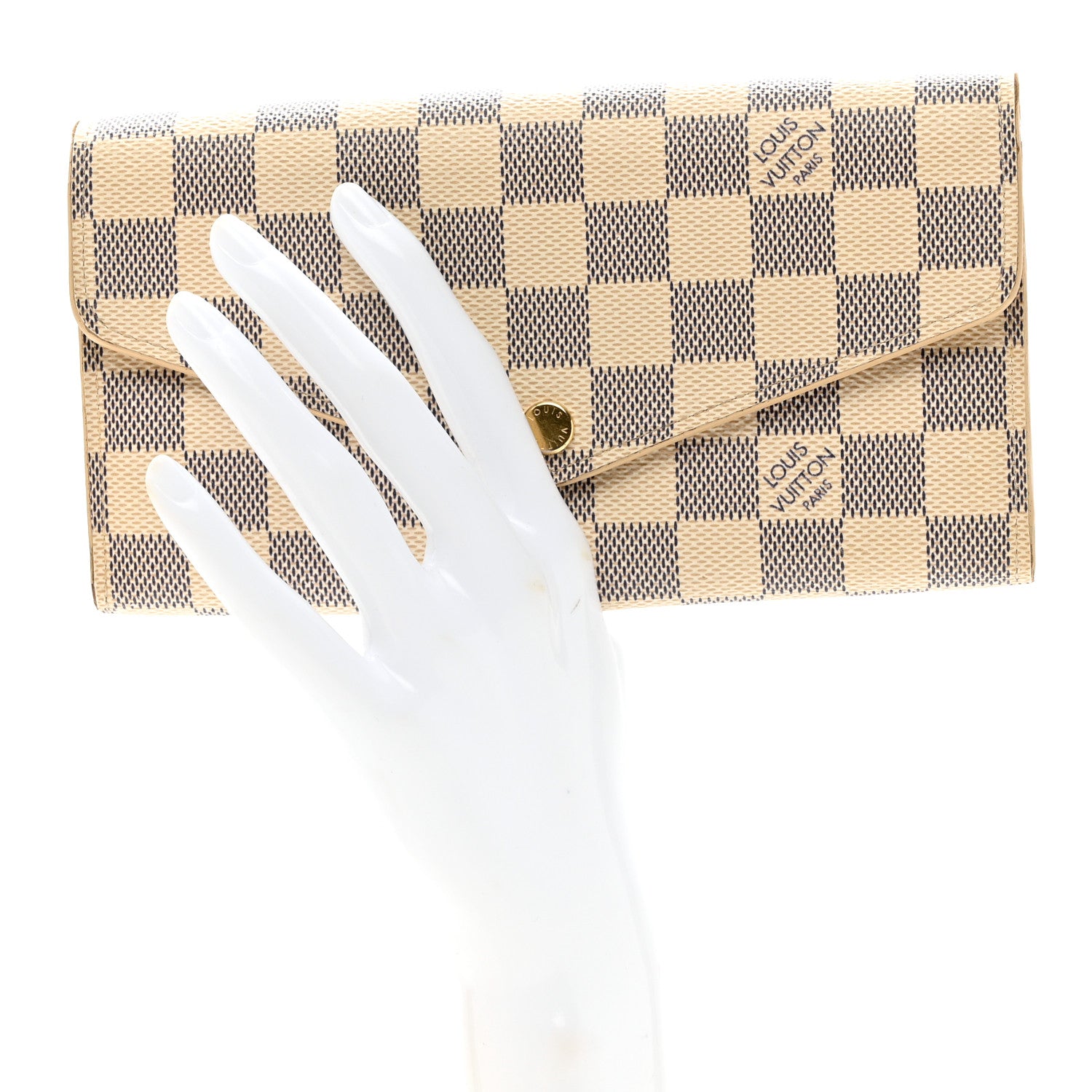 Louis Vuitton Damier Azur Sarah Wallet NM 2 of 8
