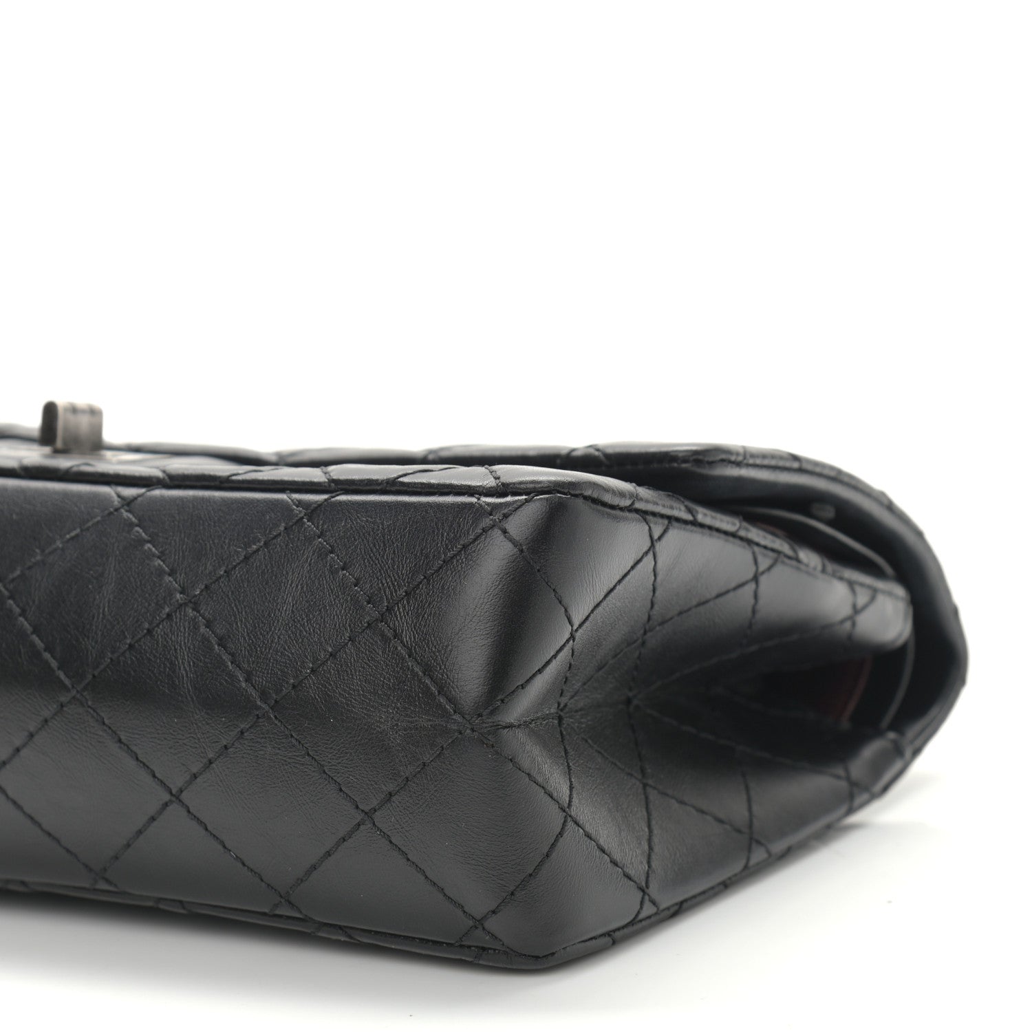 Chanel Aged Calfskin Quilted 2.55 Reissue 225 Flap Black 10 of 12