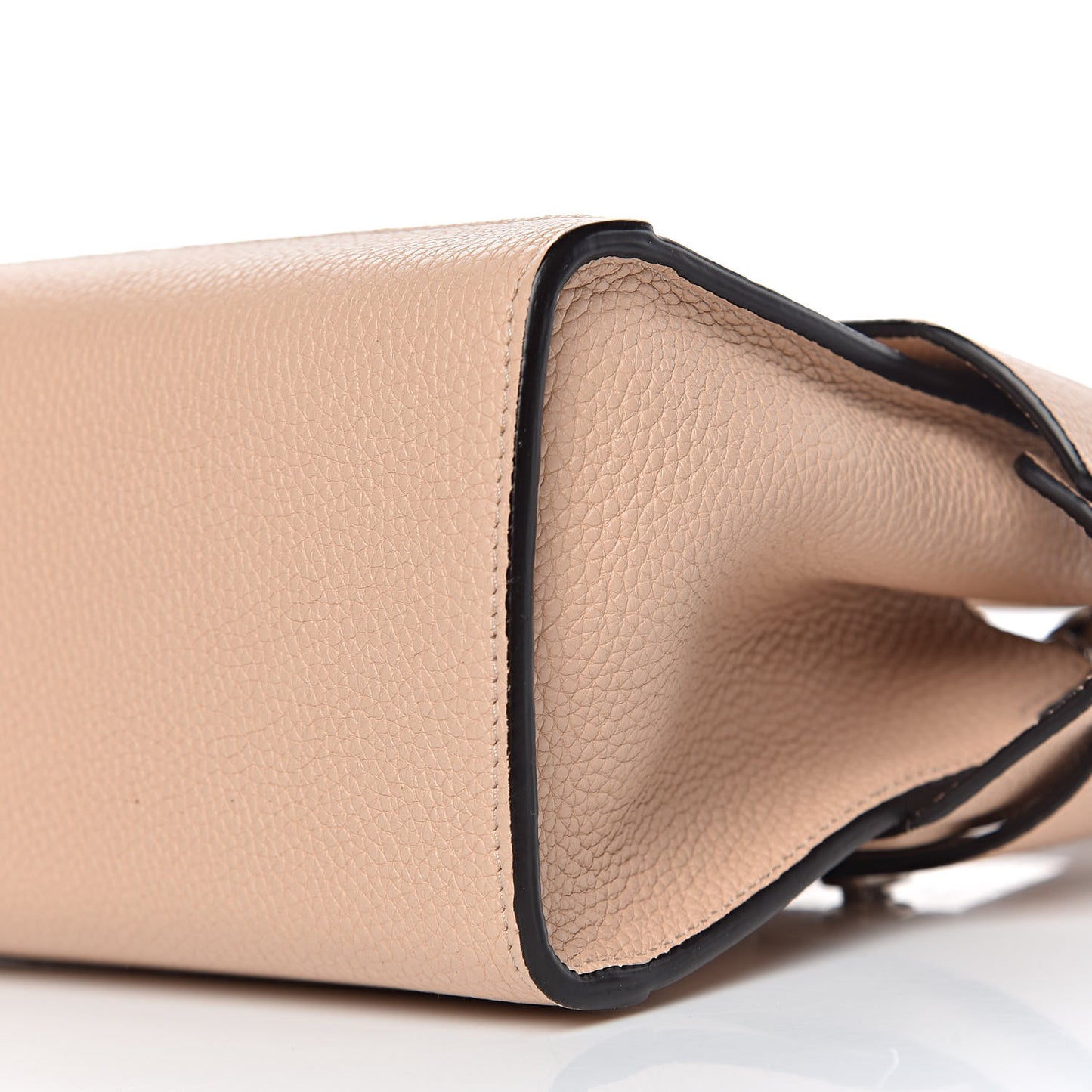 Grained Calfskin Nano Horizon Satchel Nude Pink