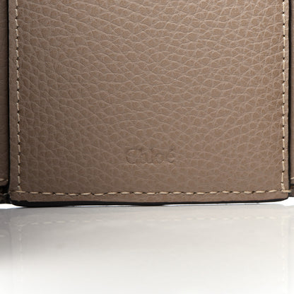 Chloe Grained Calfskin Small Darryl Trifold Wallet Motty Grey 8 of 9