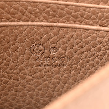 Gucci Dollar Calfskin Interlocking G Chain Wallet Camelia 6 of 10