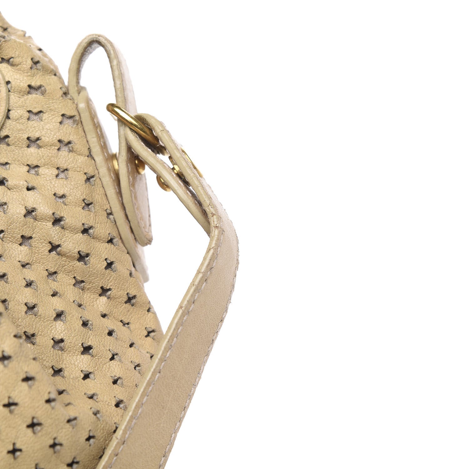Balenciaga Agneau Arena Laser Cut Cross Classic Gold Hardware Medium Pampille Praline 13 of 16