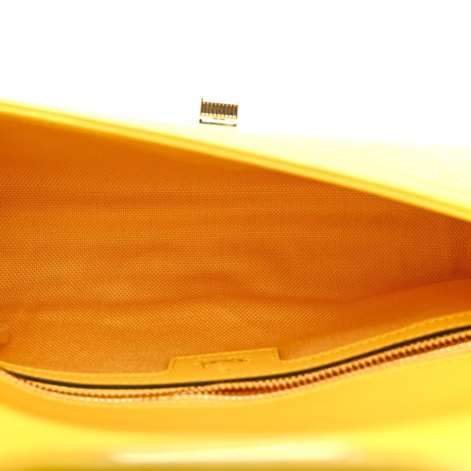 Gucci GG Monogram Textured Dollar Calfskin Small Luce Shoulder Bag Yellow 8 of 21