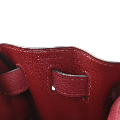 Hermes Togo Kelly Retourne 28 Rouge Grenat 7 of 11