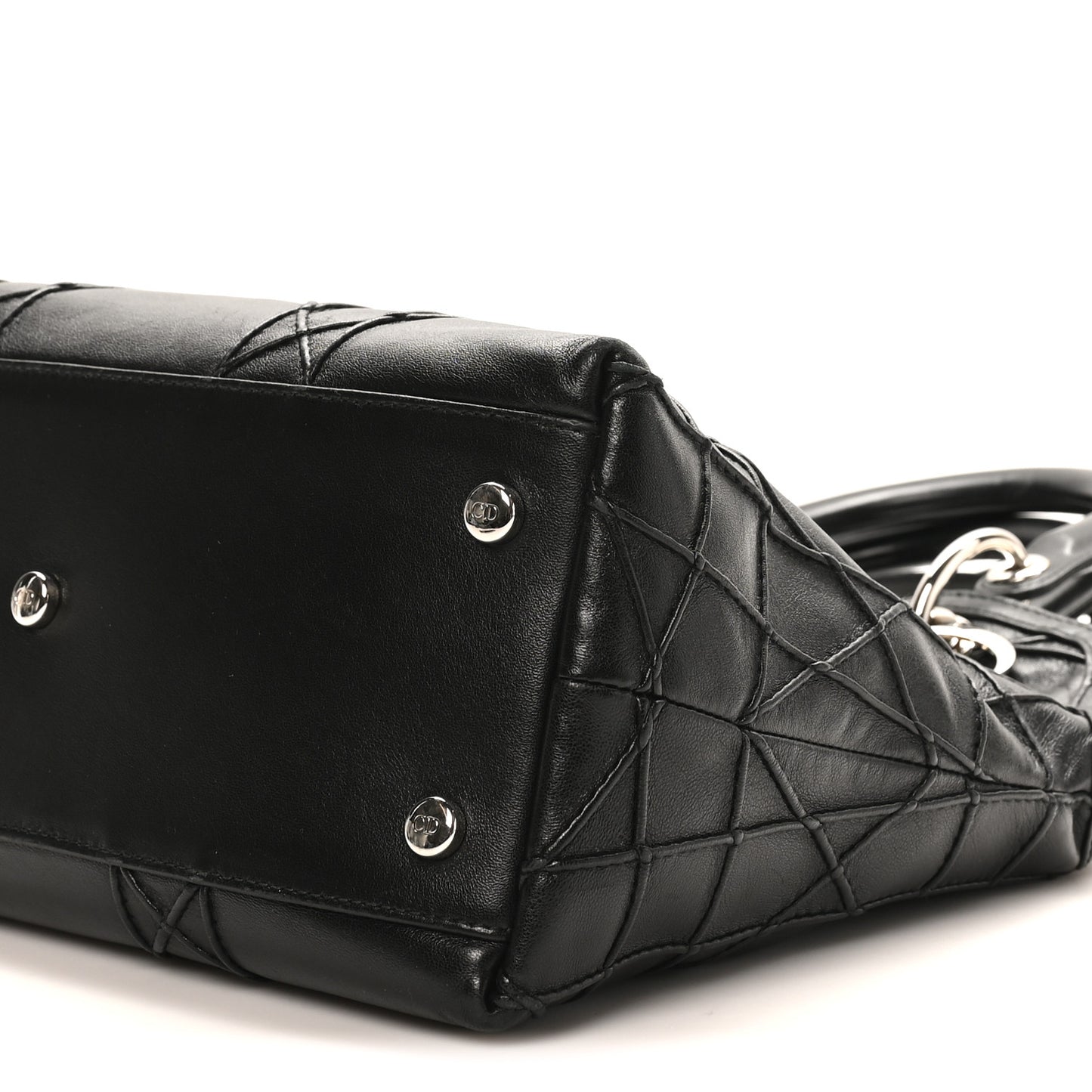 Lambskin Cannage Medium Granville Tote Black