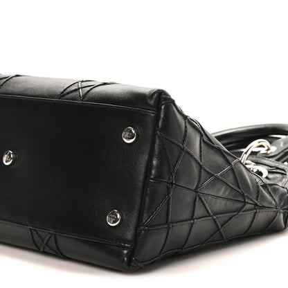 Christian Dior Lambskin Cannage Medium Granville Tote Black 12 of 12
