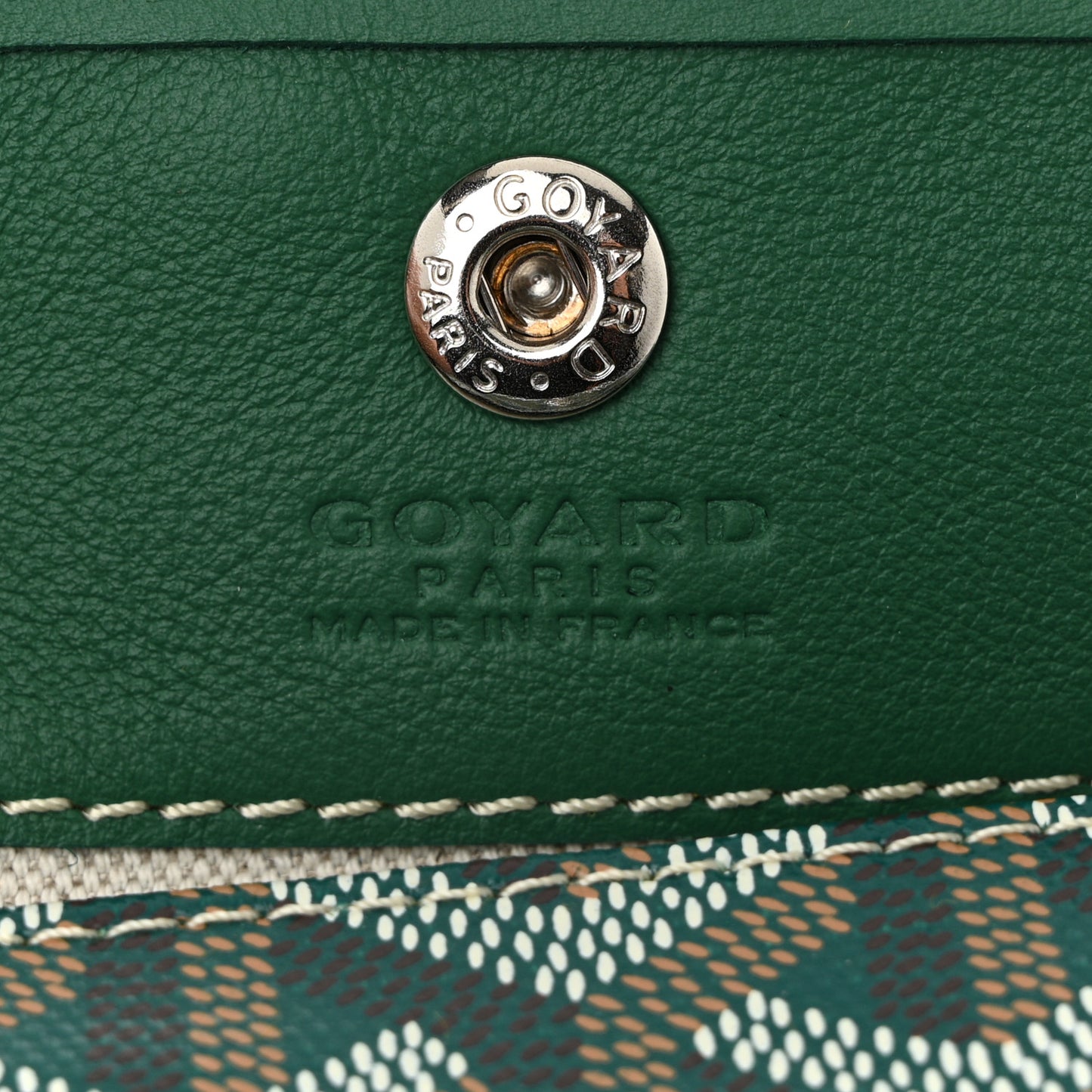 Goyardine Reversible Mini Anjou Green