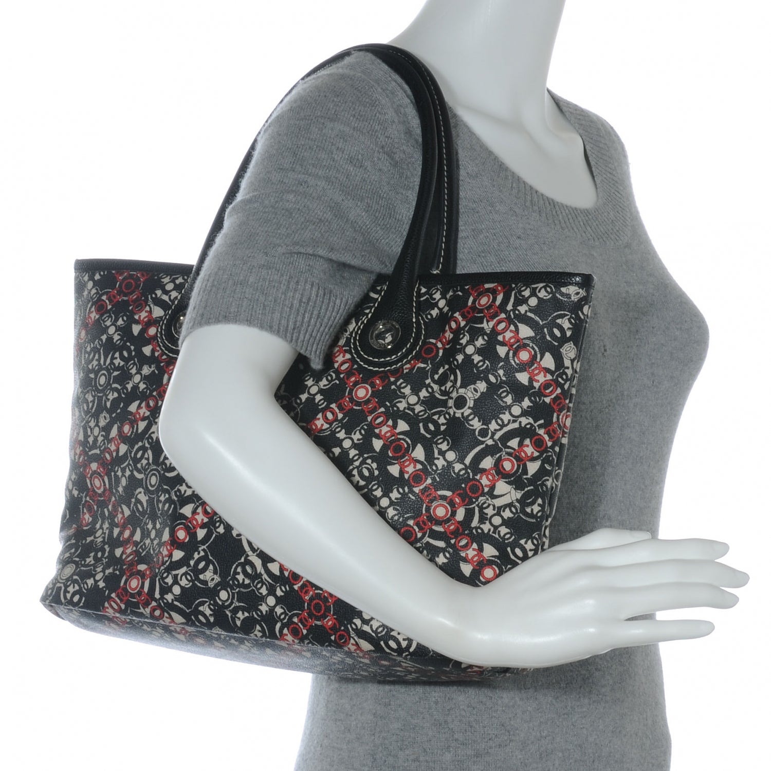 Chanel Coated Canvas Coco Tote 2 of 8