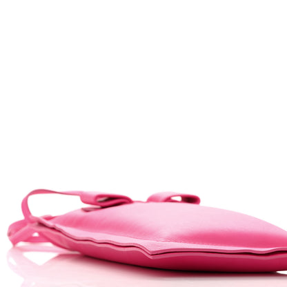 Salvatore Ferragamo Calfskin Viva Bow Phone Pouch Hot Pink 8 of 9