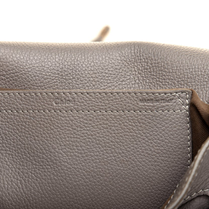 Chloe Calfskin Medium Marcie Round Crossbody Bag Cashmere Grey 8 of 11